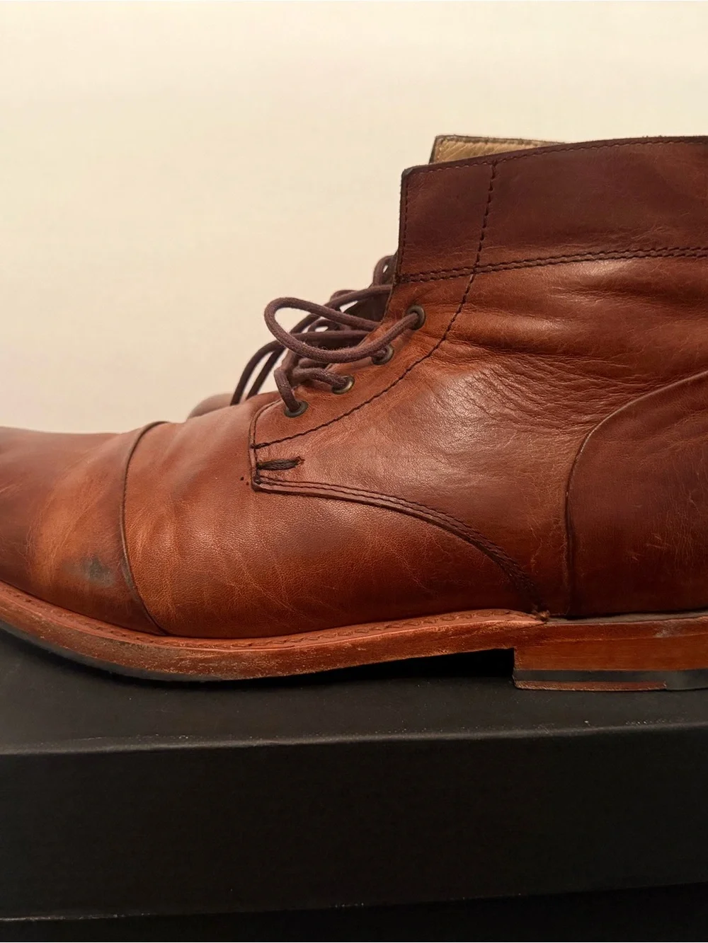 Sutro Footwear “Alder” Leather Cap-Toe Boots